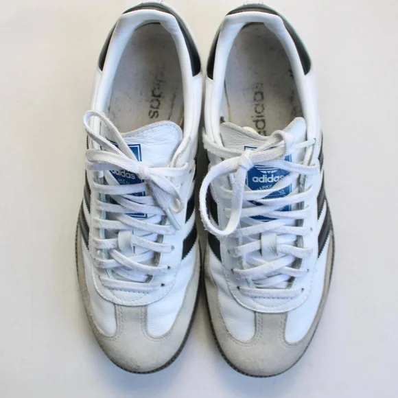 Adidas Originals 926 Samba ADV Shoes Sneakers White Black Size 7 Mens / 8 Womens - Picture 6 of 8